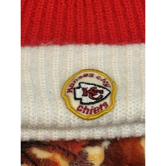 Vintage Kansas City Chiefs Beanie‎ One Size - Picture 2 of 3